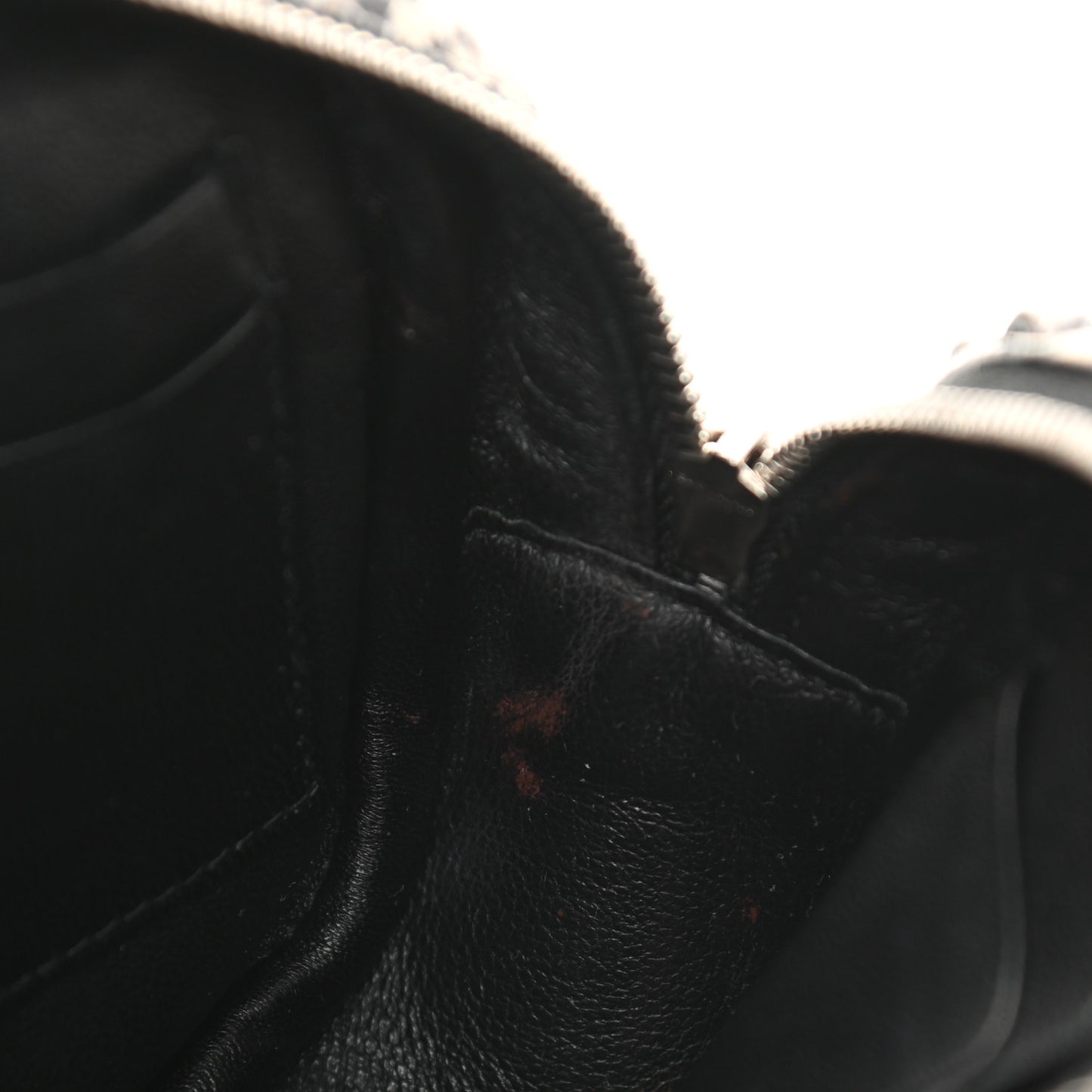 Python Embossed Calfskin Monogram Blogger Bag Black Beige