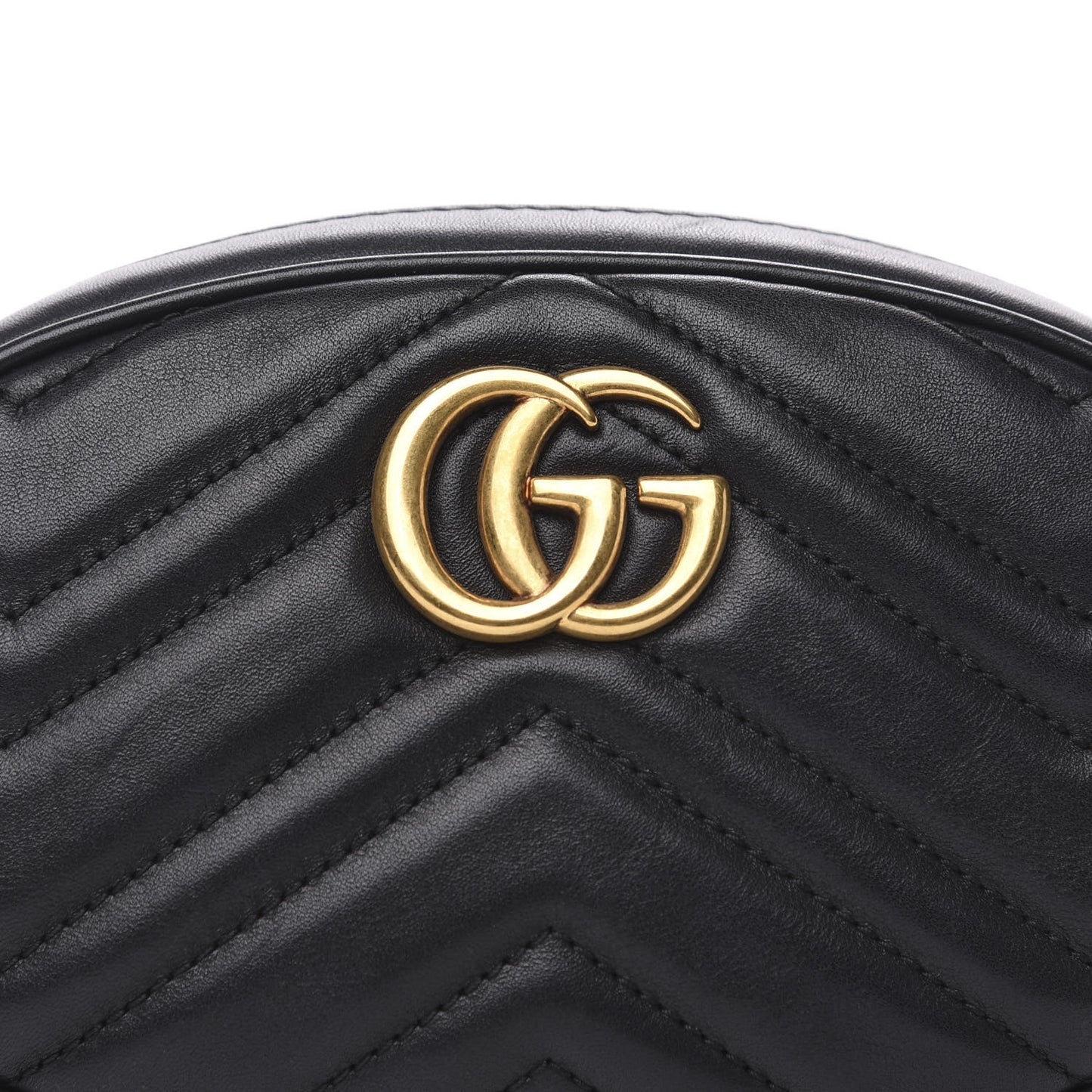 Calfskin Matelasse GG Marmont Belt Bag 105 42 Black