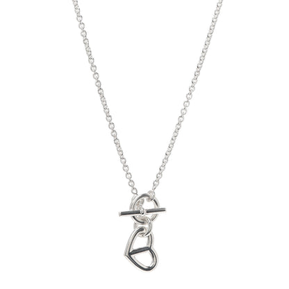 Hermes Sterling Silver Chaine D'Ancre Heart Toggle Necklace 1 of 6