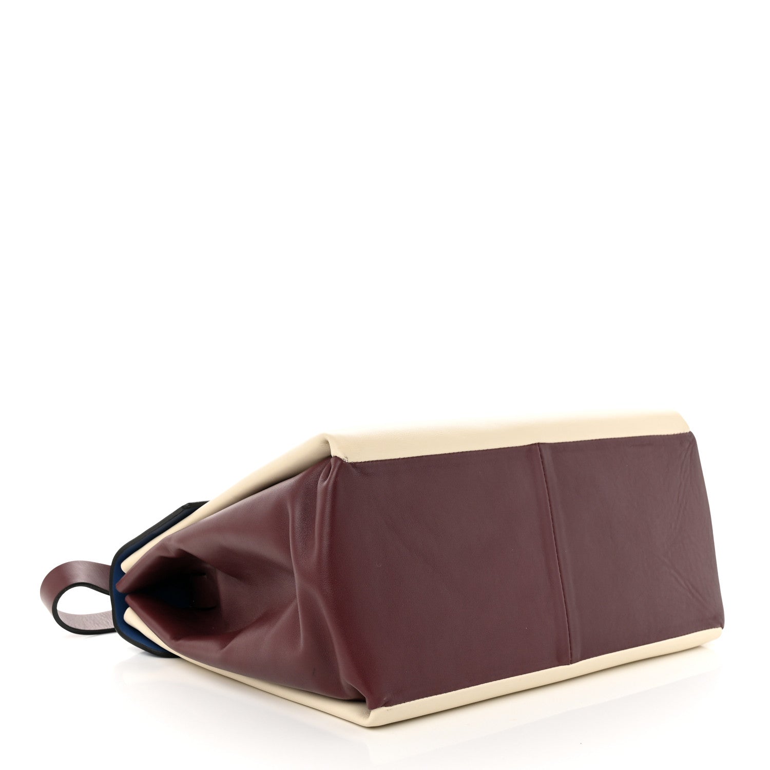 Valentino Garavani Calfskin Colorblock Mime Single Handle Bag Ruby Marine 4 of 14