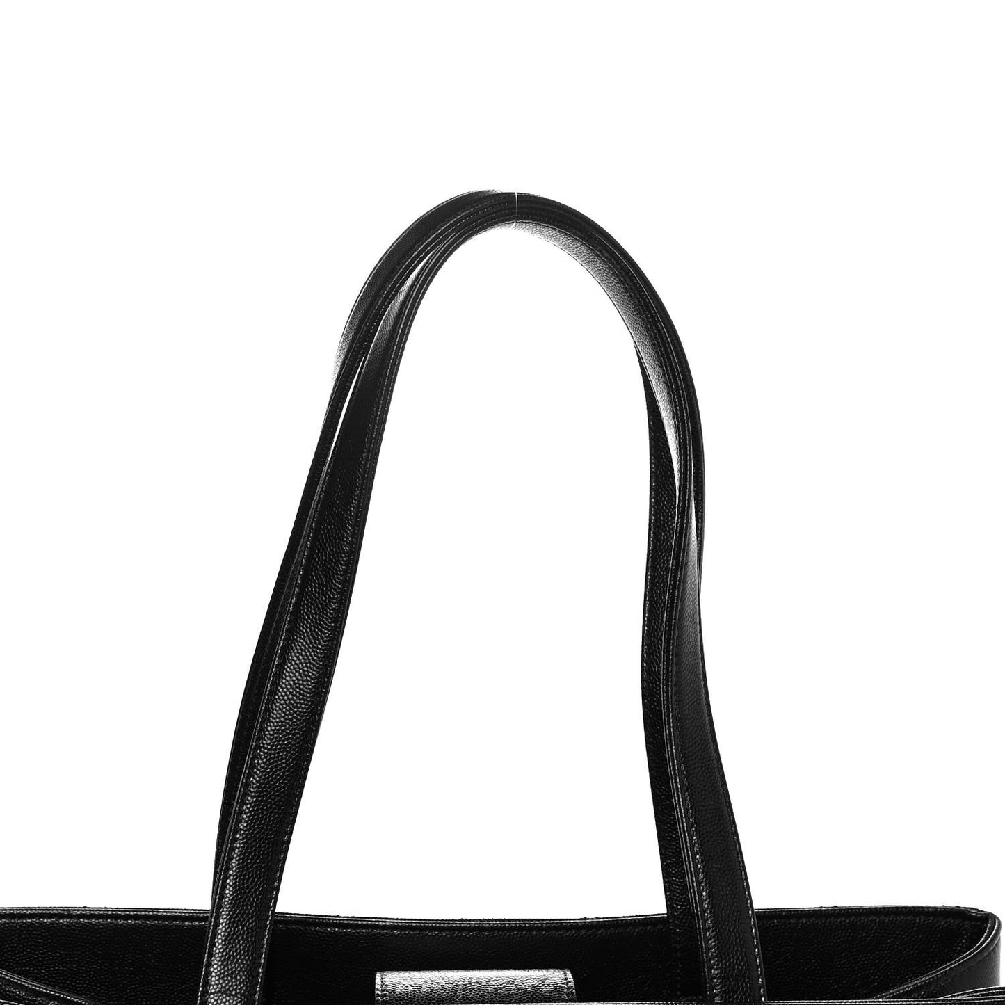 Caviar Quilted Large Business Affinity Shopping Bag Black
