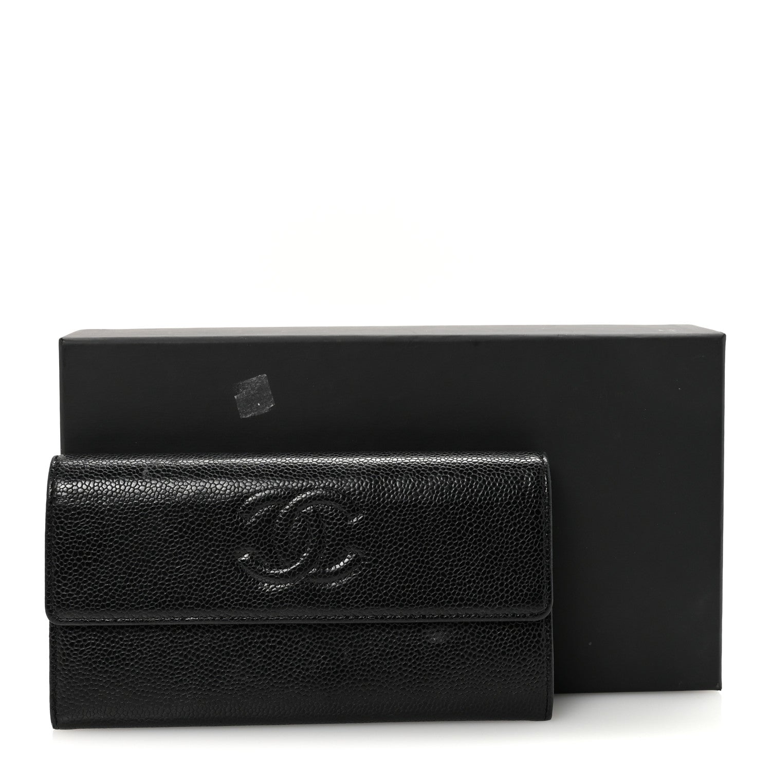 Chanel Caviar Timeless CC Large Gusset Flap Wallet Black 9 of 9