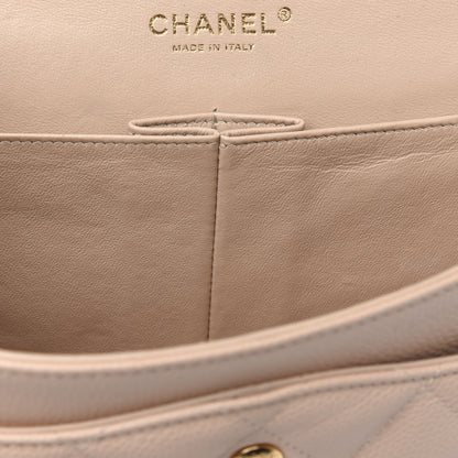 Chanel Caviar Quilted Jumbo Double Flap Light Beige 12 of 22