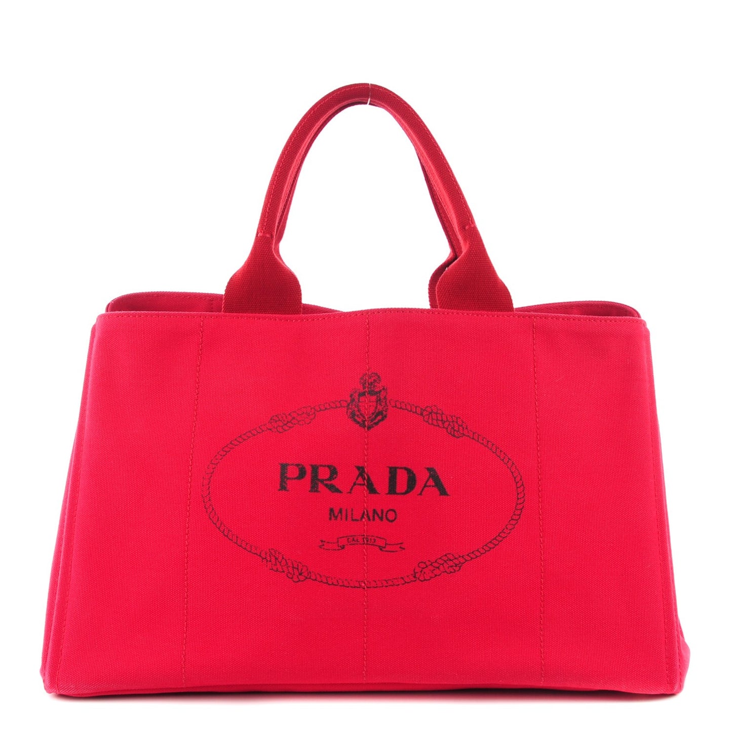 Canapa Logo Shopping Tote Rosso