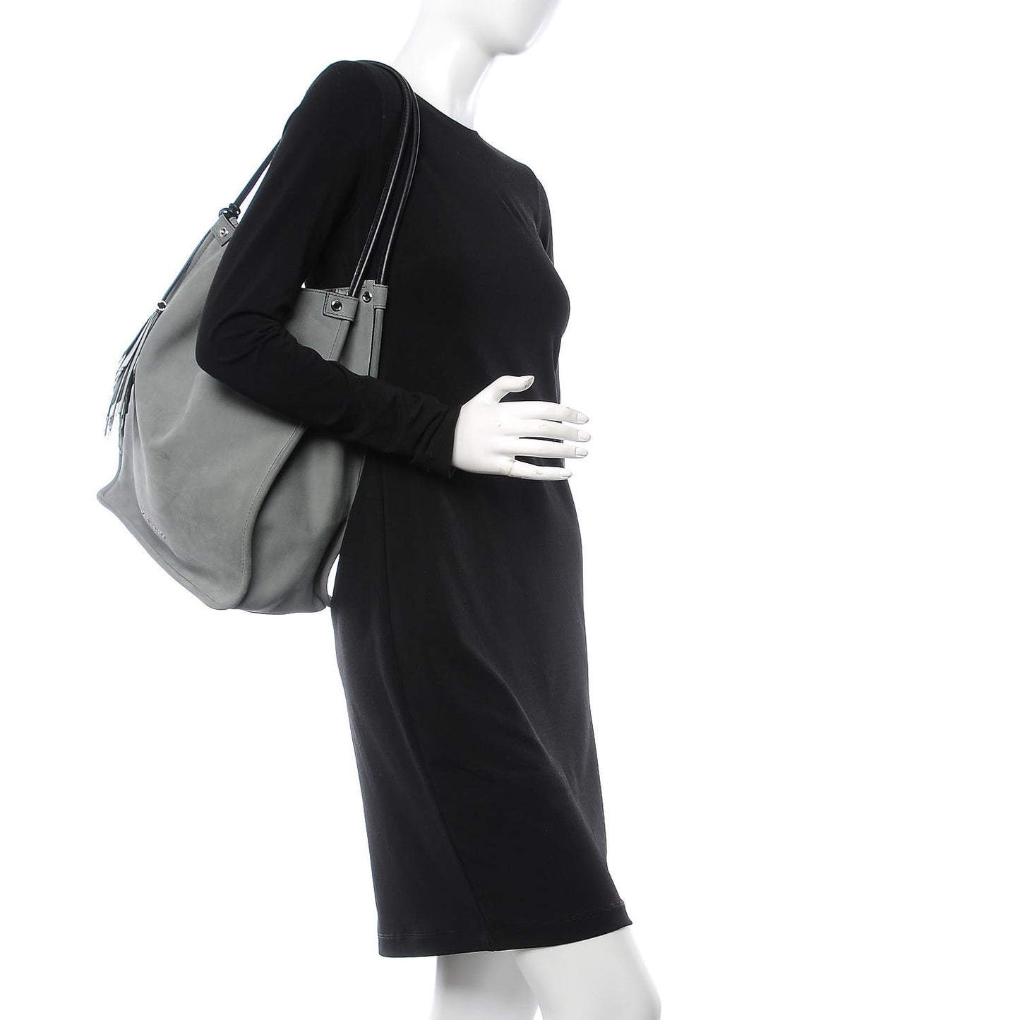 Nubuck Medium Tote Heather Grey