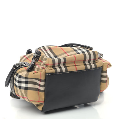 Burberry Nylon Vintage Check Small Rucksack Backpack Antique Yellow 4 of 10