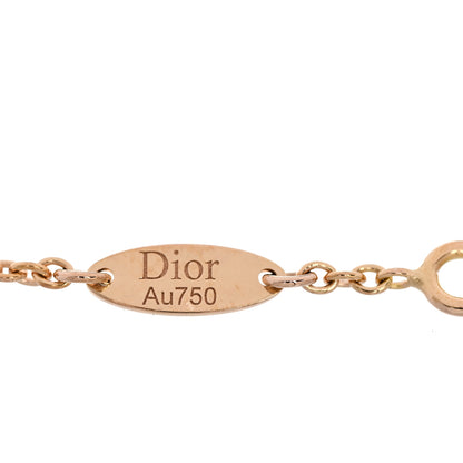 Christian Dior 18K Rose Gold Diamond Black Onyx Rose Des Vents Bracelet 3 of 4