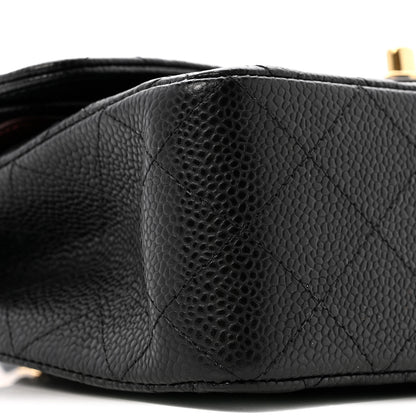 Chanel Caviar Quilted Small Double Flap Black 8 of 12