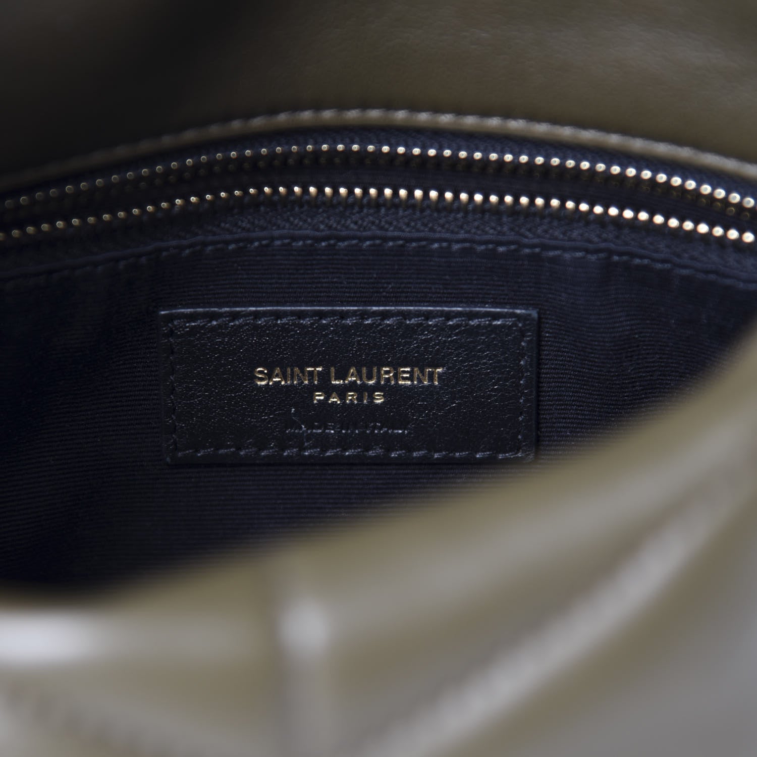 Saint Laurent Lambskin Quilted Toy Loulou Puffer Monogram Chain Satchel Seaweed 8 of 12