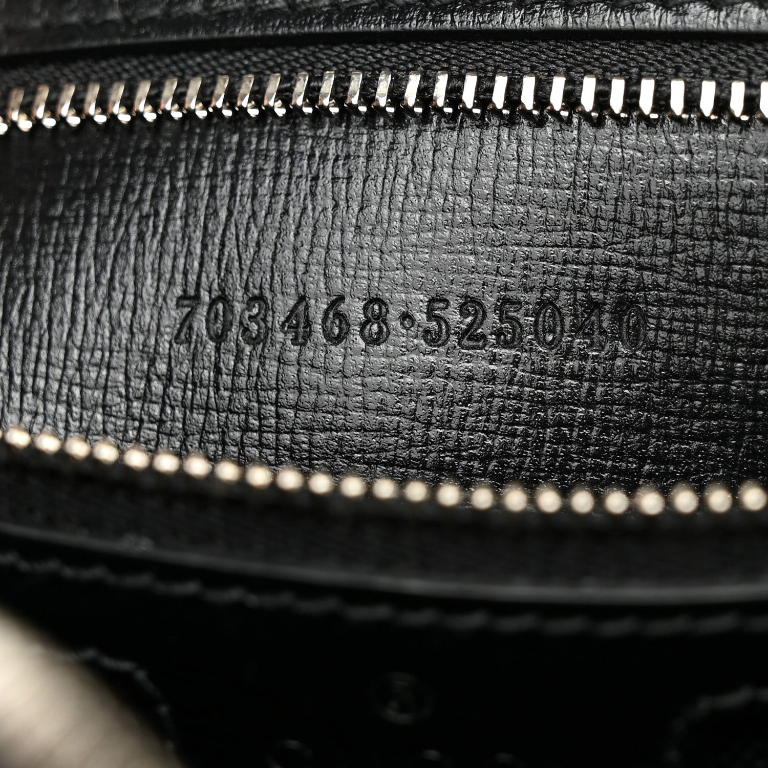 Gucci GG Supreme Monogram Azalea Calfskin Retro Interlocking G Wristlet Shoulder Bag Black 7 of 11