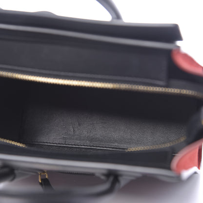 Celine Drummed Calfskin Nubuck Nano Tri-Color Luggage 5 of 9