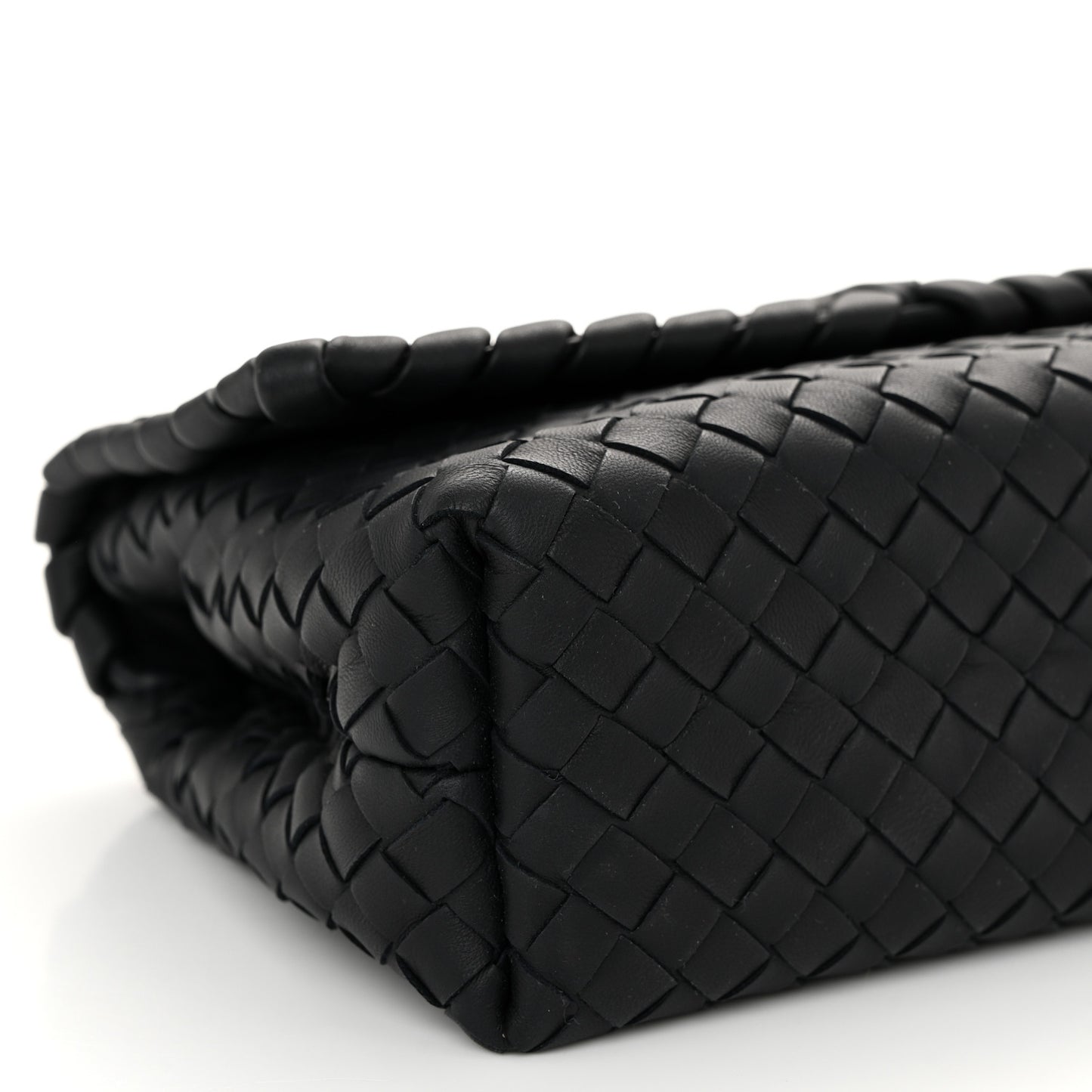 Nappa Intrecciato Baby Olimpia Shoulder Bag Black
