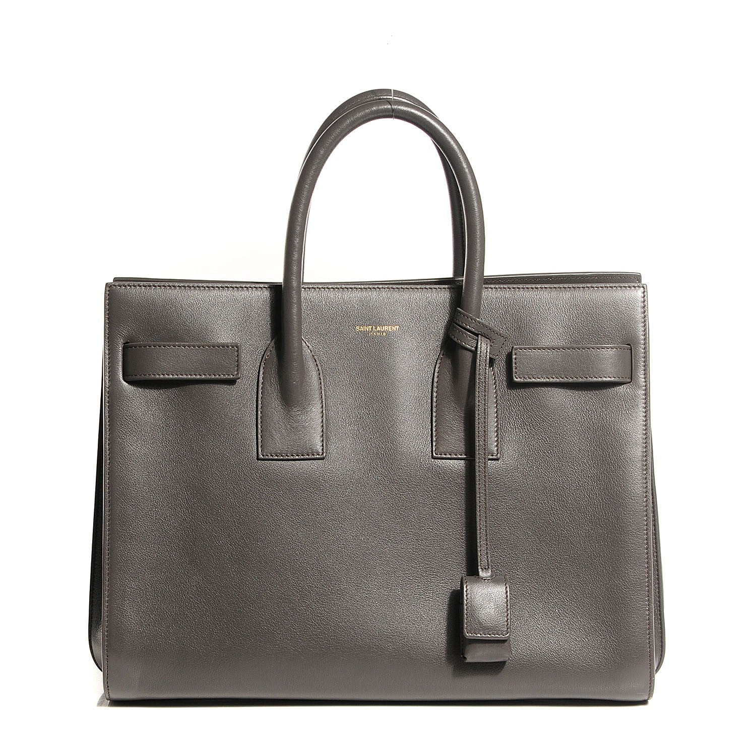 Saint Laurent Calfskin Small Sac De Jour Earth 1 of 8