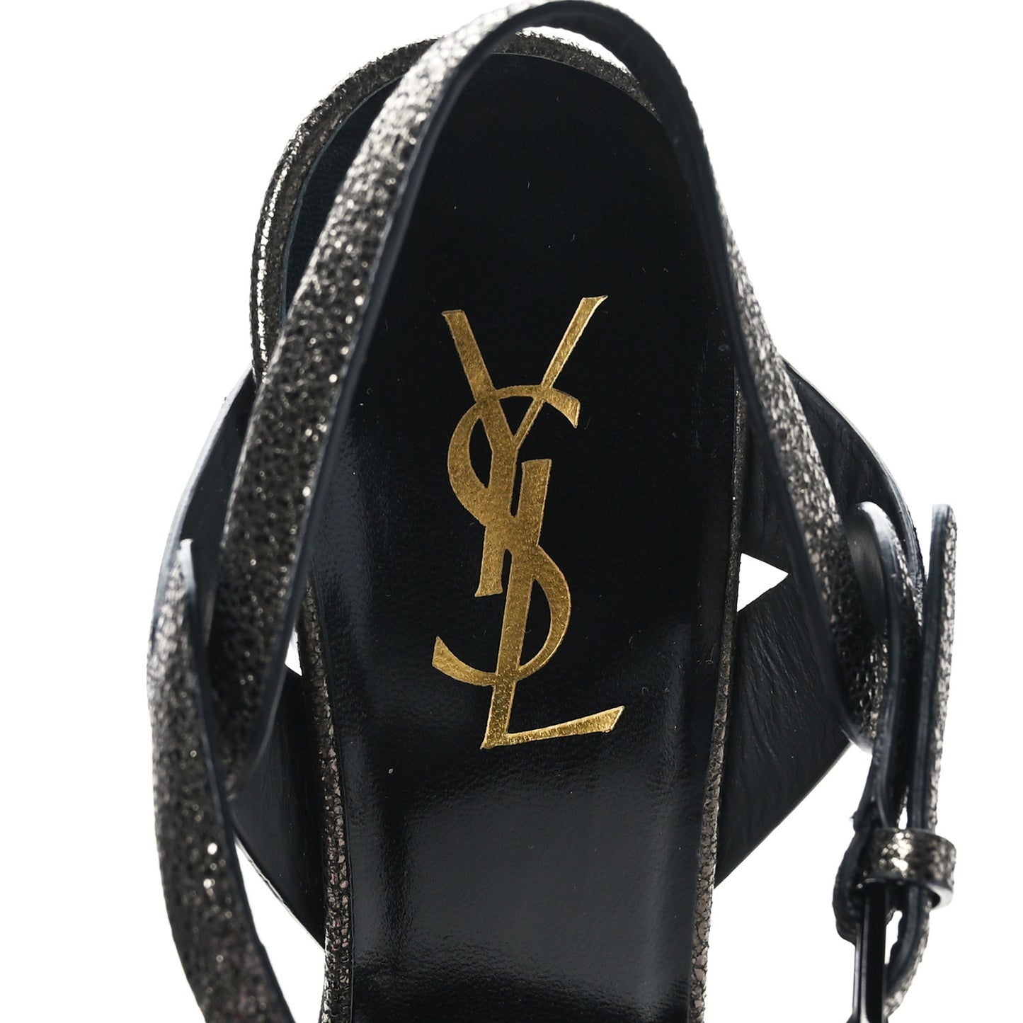 Tribute 75 Platform Sandals 38 Black Gunmetal