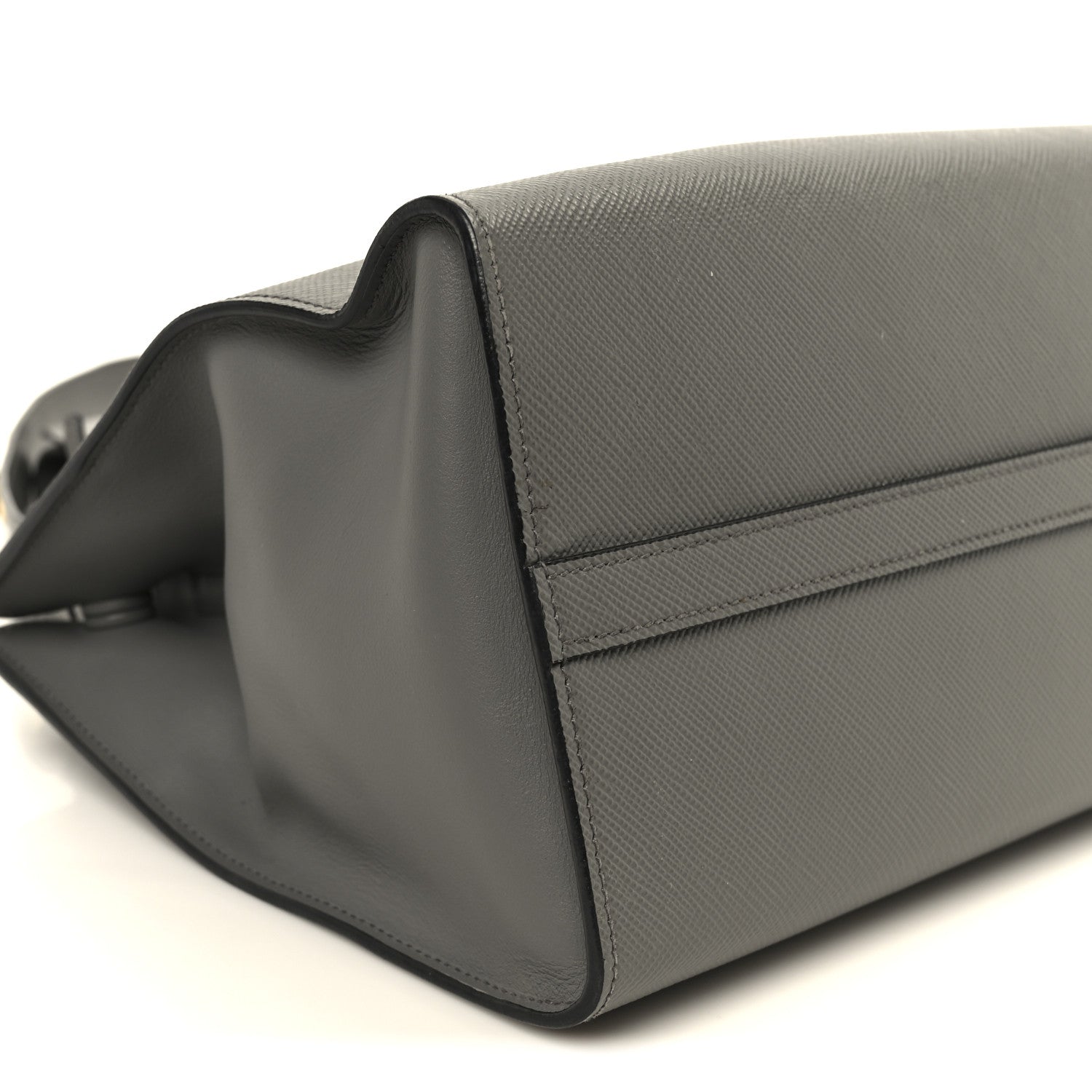Prada Saffiano Cuir Calfskin Medium Monochrome Top Handle Tote