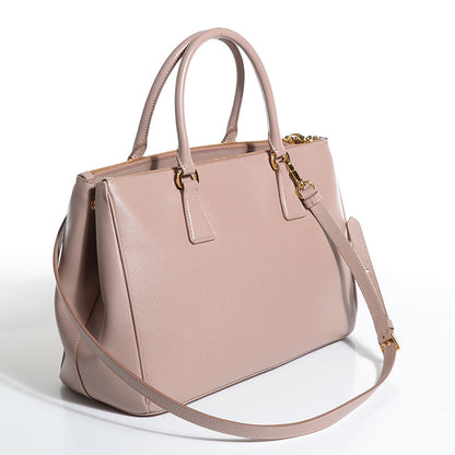 Prada Saffiano Lux Medium Double Zip Tote Cammeo 3 of 11