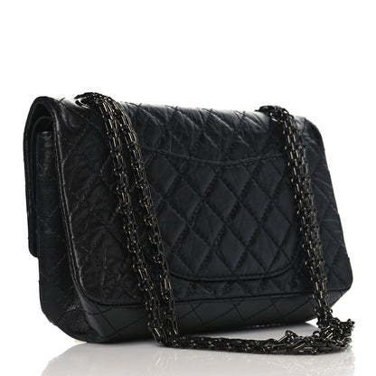 Chanel Aged Calfskin Quilted 2.55 Reissue 225 Flap So Black 3 of 9