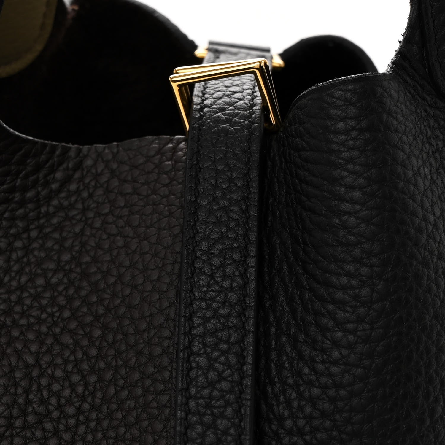 Hermes Taurillon Clemence Casaque Picotin Lock 18 PM Black Ebene Trench 8 of 11