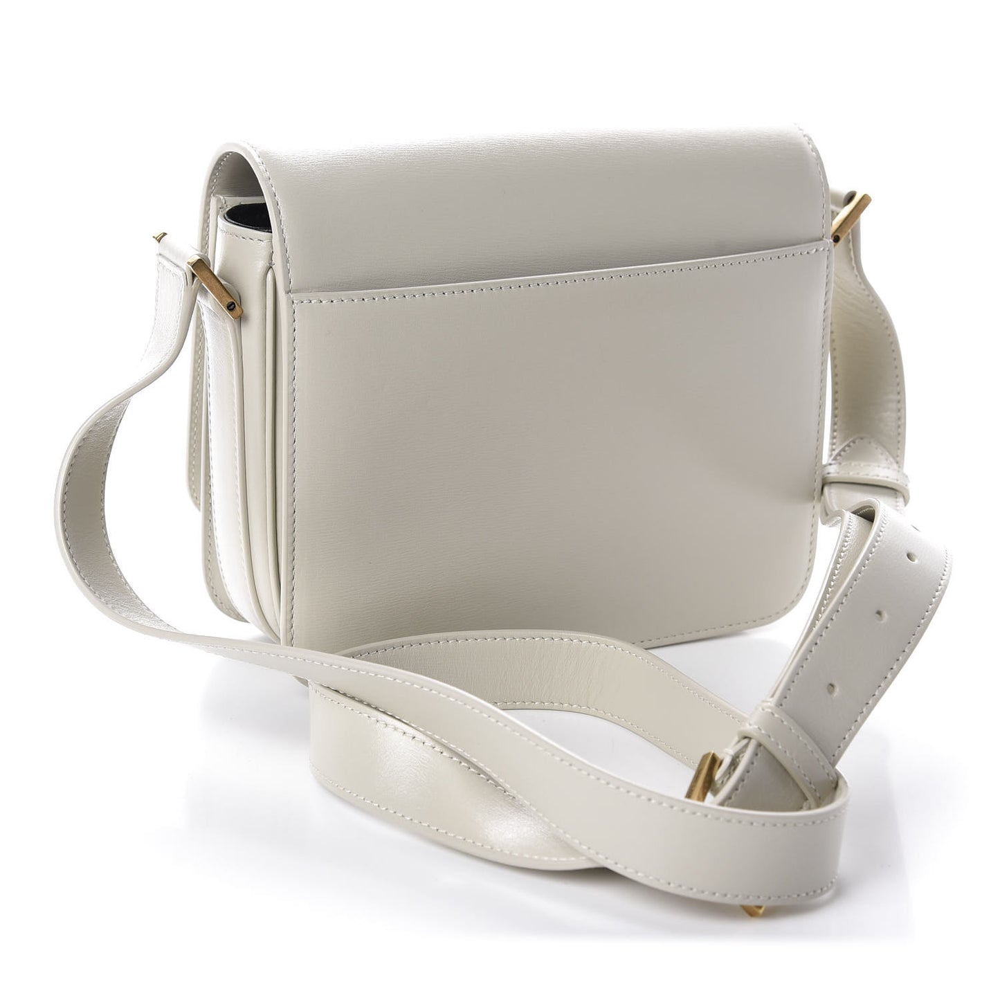 Calfskin Le 61 Shoulder Bag White