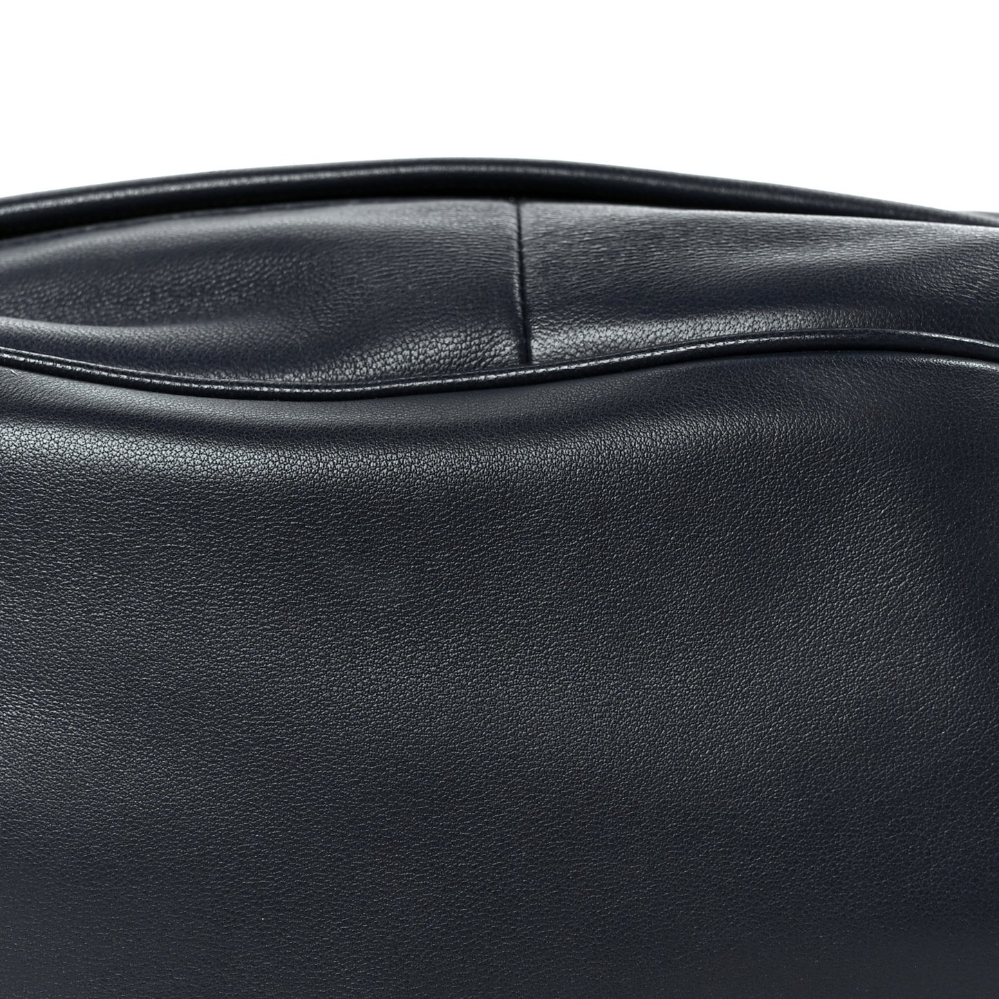 Calfskin Leila Clutch Dark Navy
