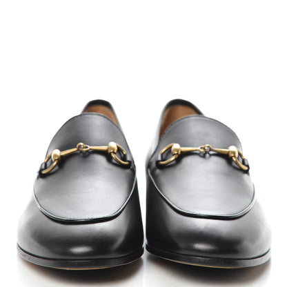 Gucci Calfskin Womens Jordaan Loafers 38.5 Black 2 of 9