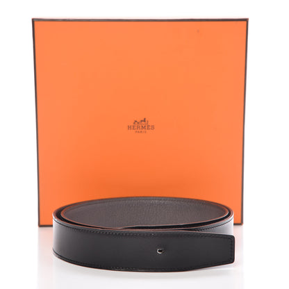 Hermes Box Togo 32mm Belt Strap 85 Black Etain 10 of 10