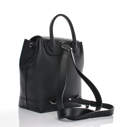 Louis Vuitton Calfskin Lockme Backpack Black 3 of 6