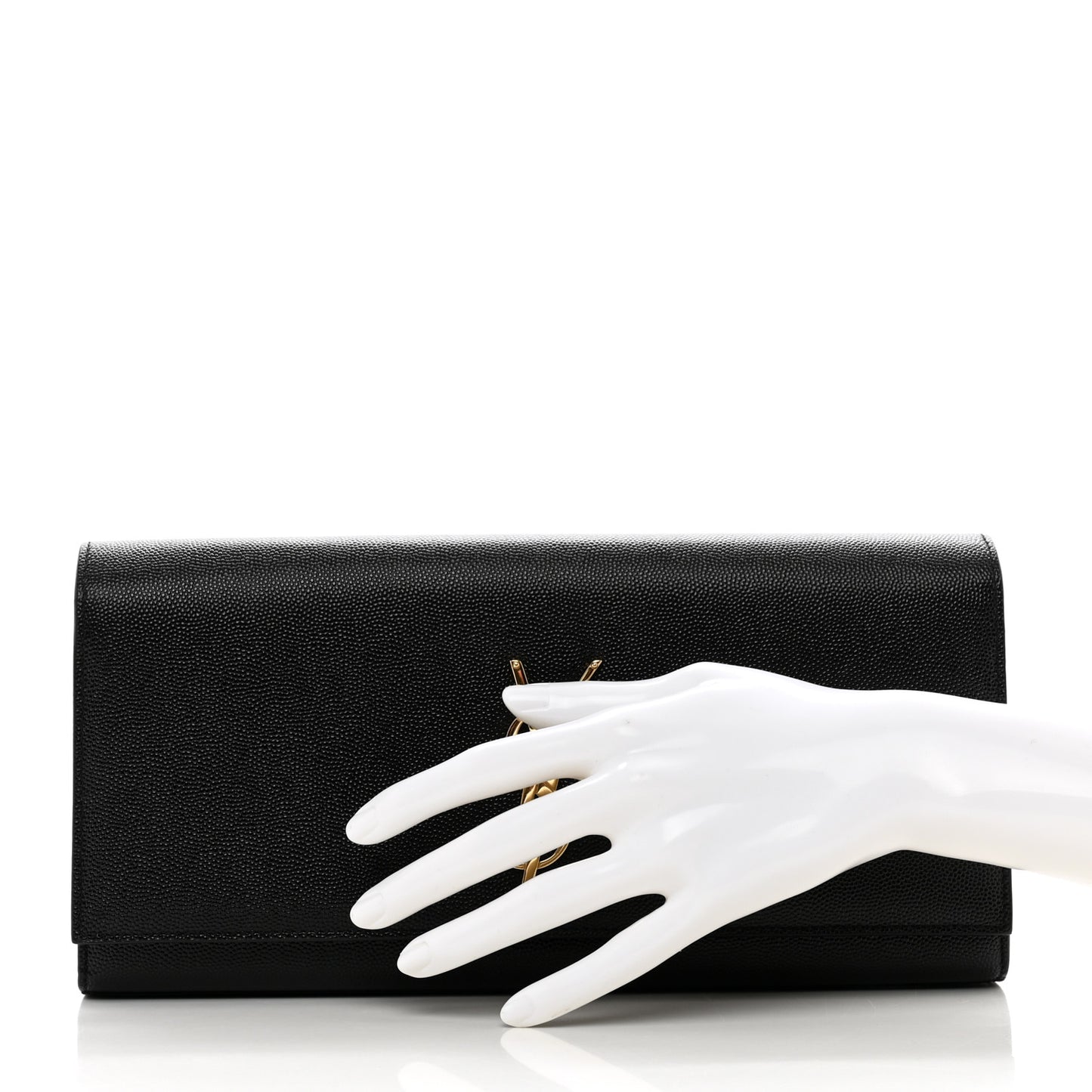 Grain De Poudre Monogram Cassandre Clutch Black