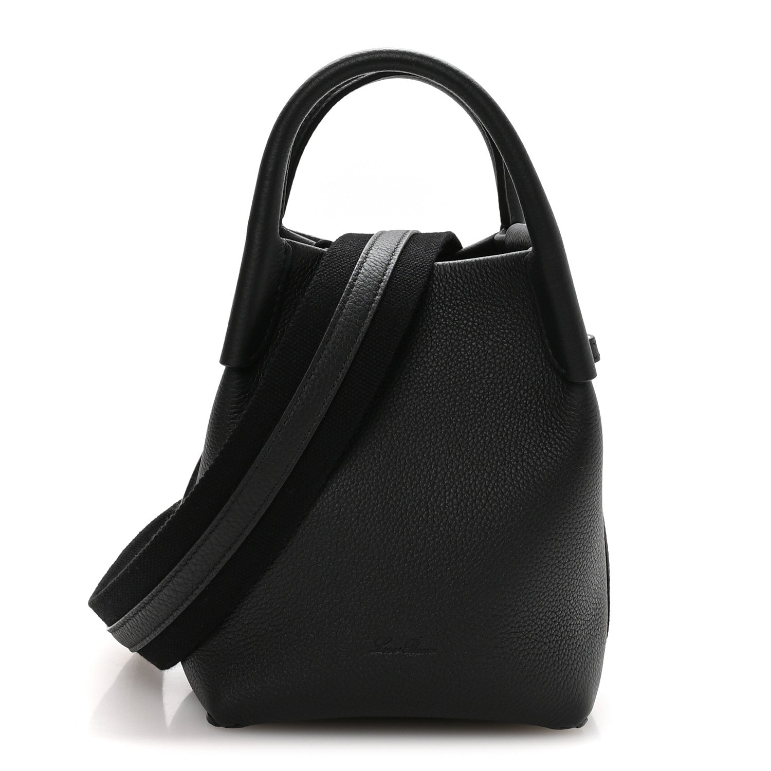 Loro Piana Grained Calfskin Micro Bale Bag Black 1 of 9