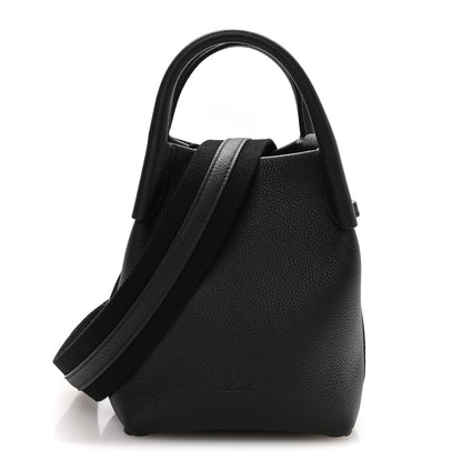 Loro Piana Grained Calfskin Micro Bale Bag Black 1 of 9