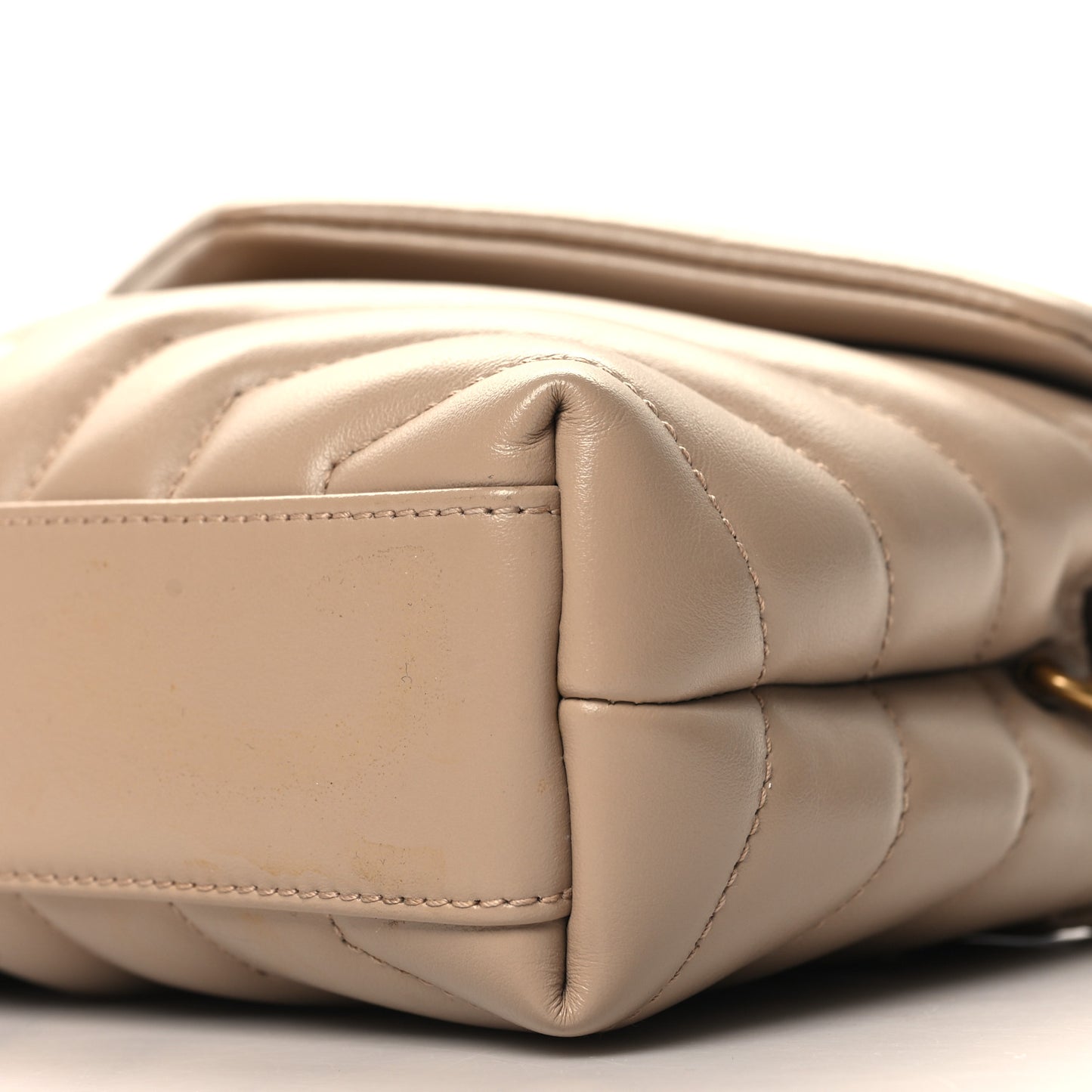 Calfskin Y Quilted Monogram Toy Loulou Crossbody Bag Dark Beige