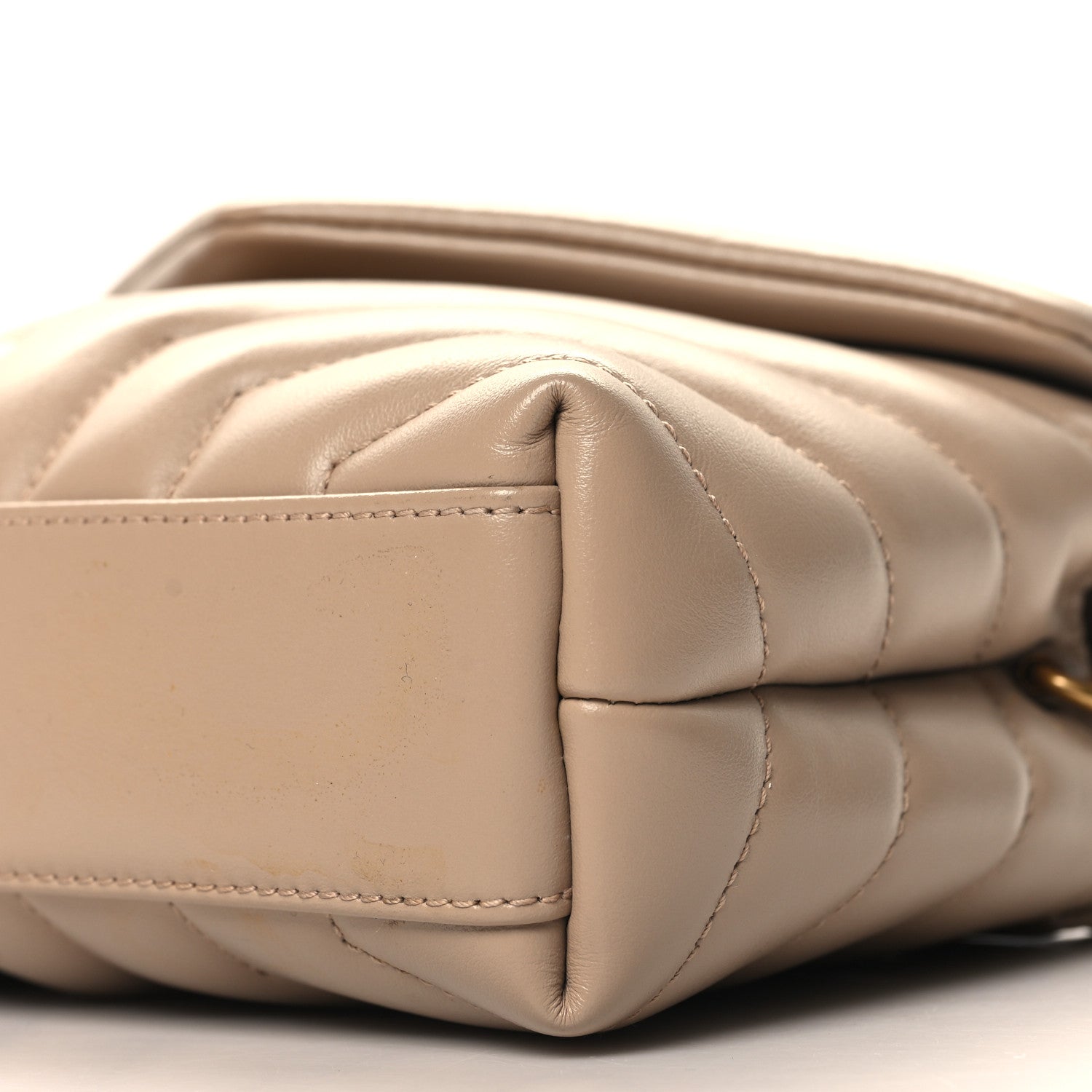 Saint Laurent Calfskin Y Quilted Monogram Toy Loulou Crossbody Bag Dark Beige 10 of 11