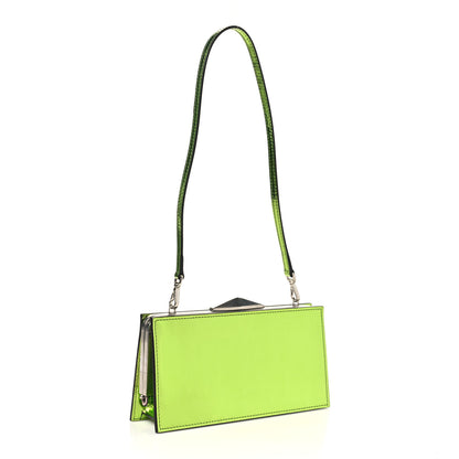 Jimmy Choo Metallic Patent Clutch Green 3 of 9