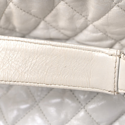 Chanel Glazed Calfskin Quilted Large Chain Me Hobo Dark White 20 of 21