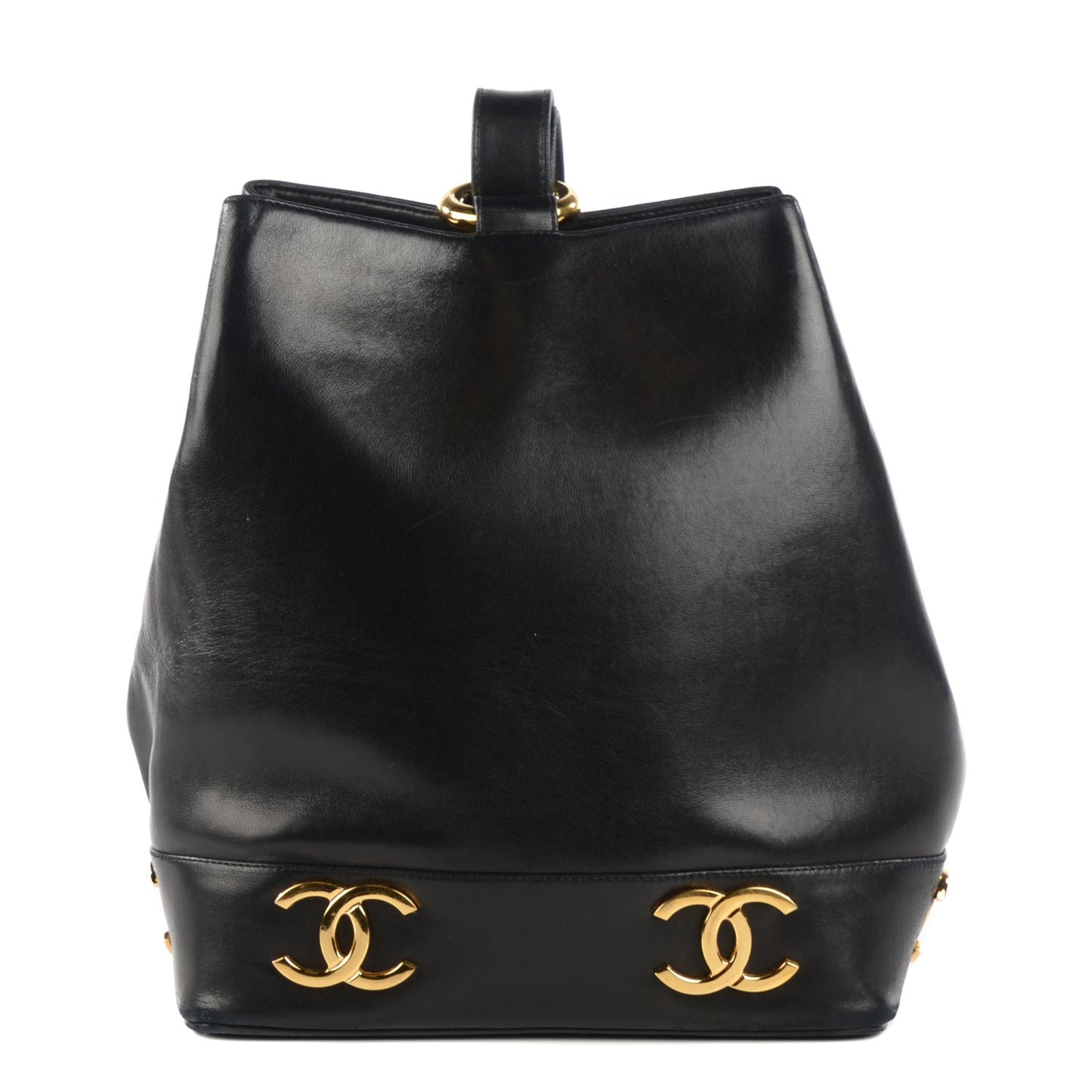 Lambskin CC Shoulder Bag Black