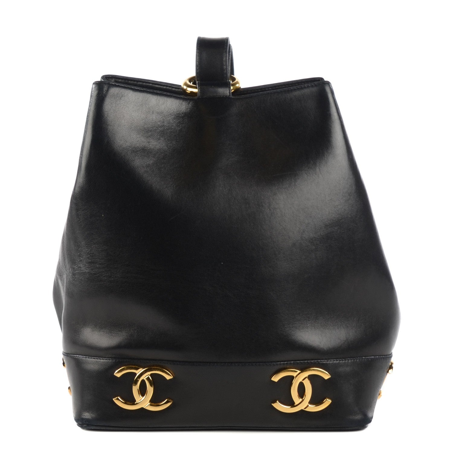 Chanel Lambskin CC Shoulder Bag Black 1 of 10