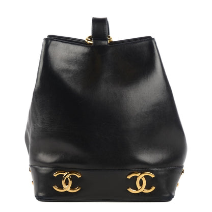 Chanel Lambskin CC Shoulder Bag Black 1 of 10