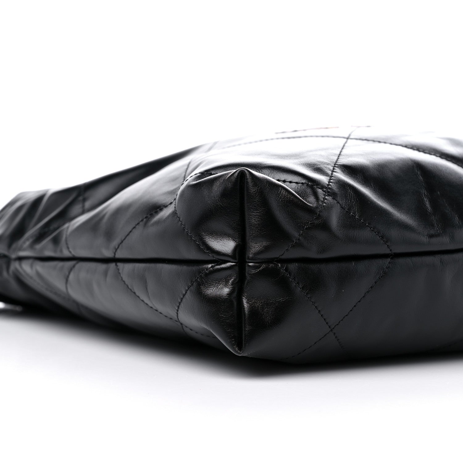 Chanel Shiny Calfskin Quilted Small Chanel 22 Black 9 of 10