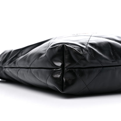 Chanel Shiny Calfskin Quilted Small Chanel 22 Black 9 of 10