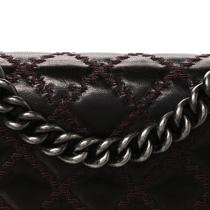 Chanel Goatskin Quilted New Medium Boy Handle Flap Burgundy 8 of 10