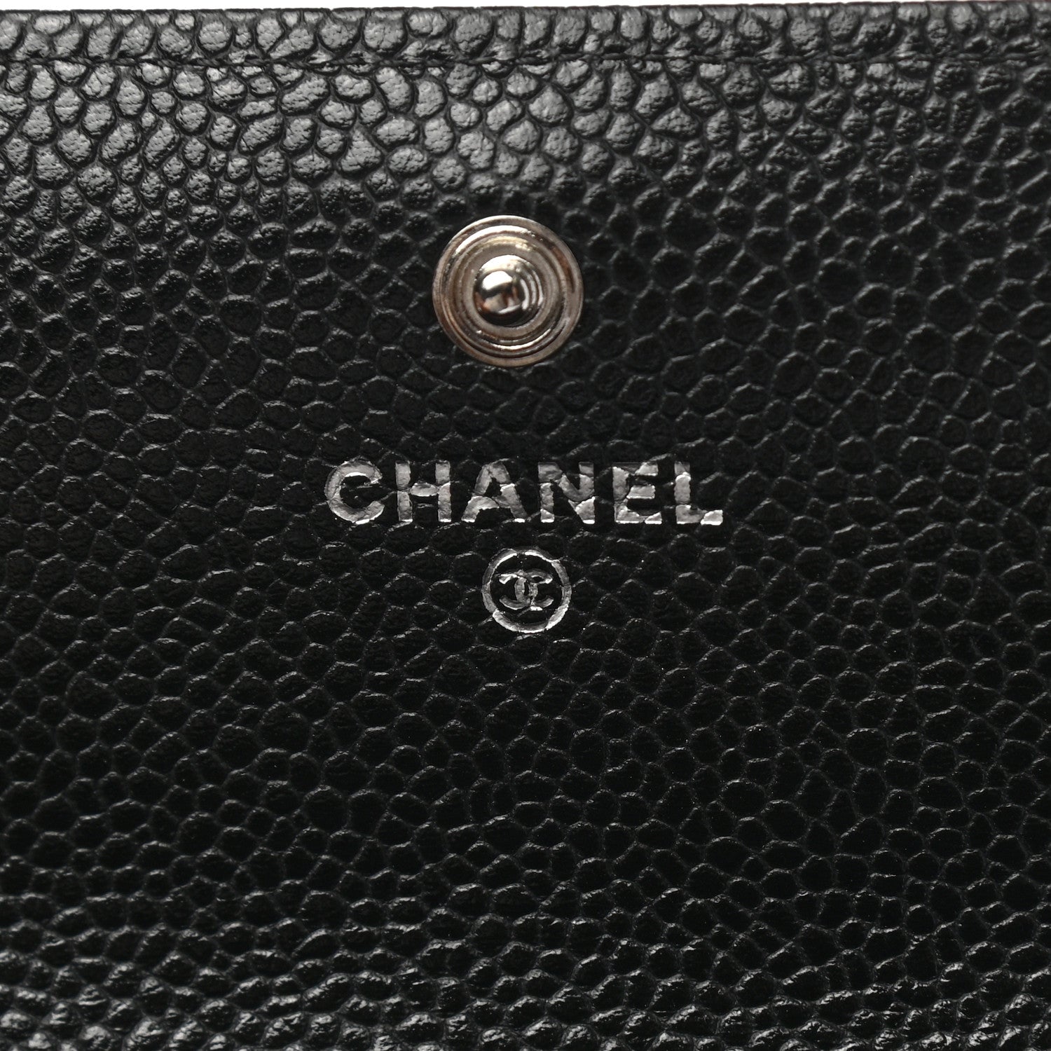 Chanel Caviar Quilted Large Gusset Flap Wallet Black 6 of 9