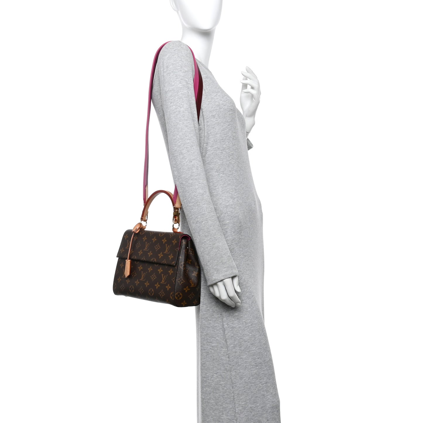 Monogram Cluny BB Bordeaux Fuchsia