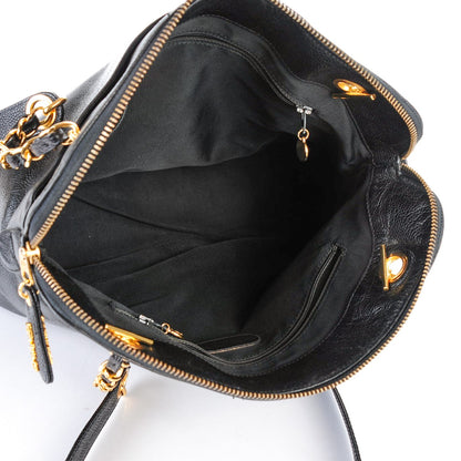 Chanel Caviar Shoulder Bag Black 5 of 9