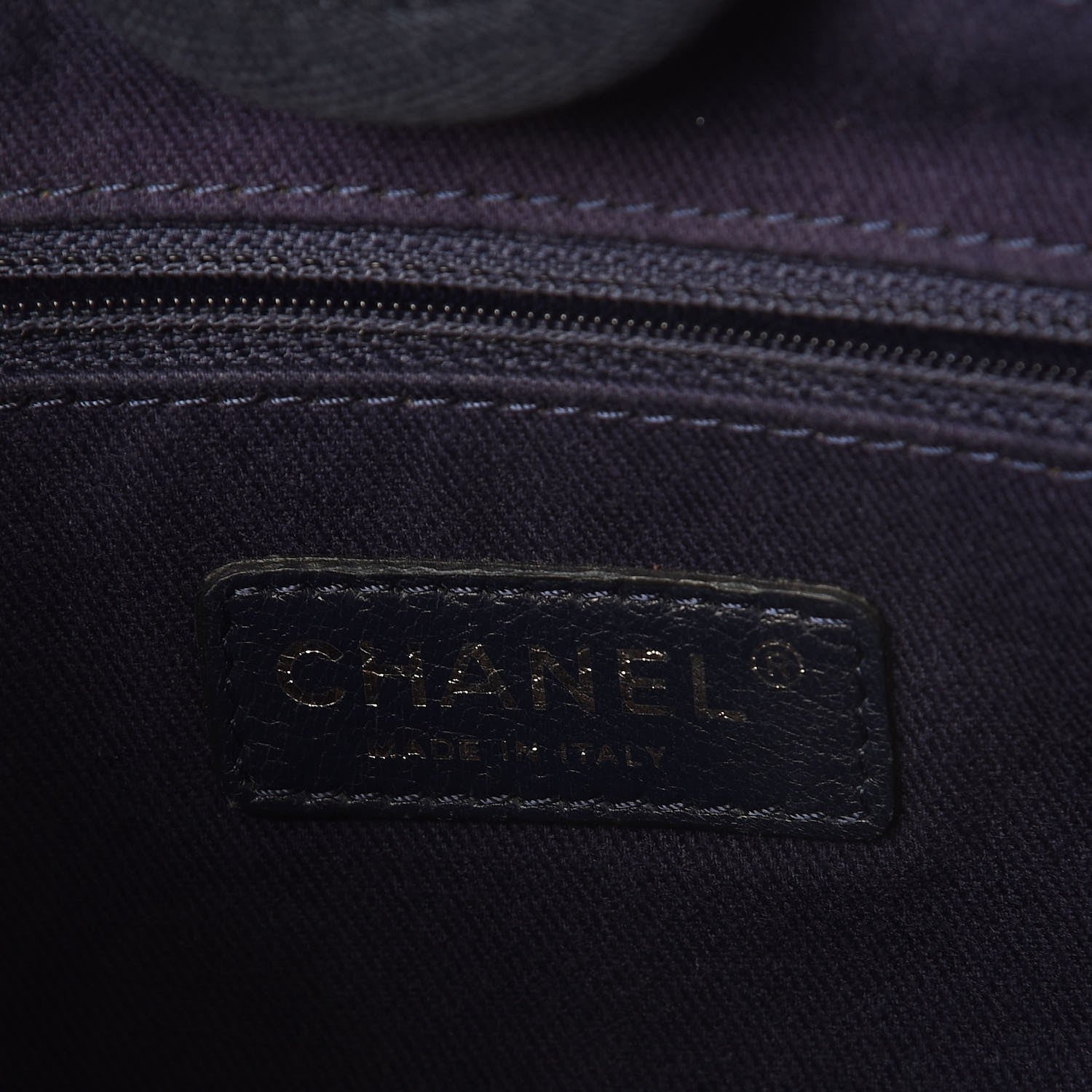 Chanel Canvas Mini Deauville Tote Denim Blue 6 of 9