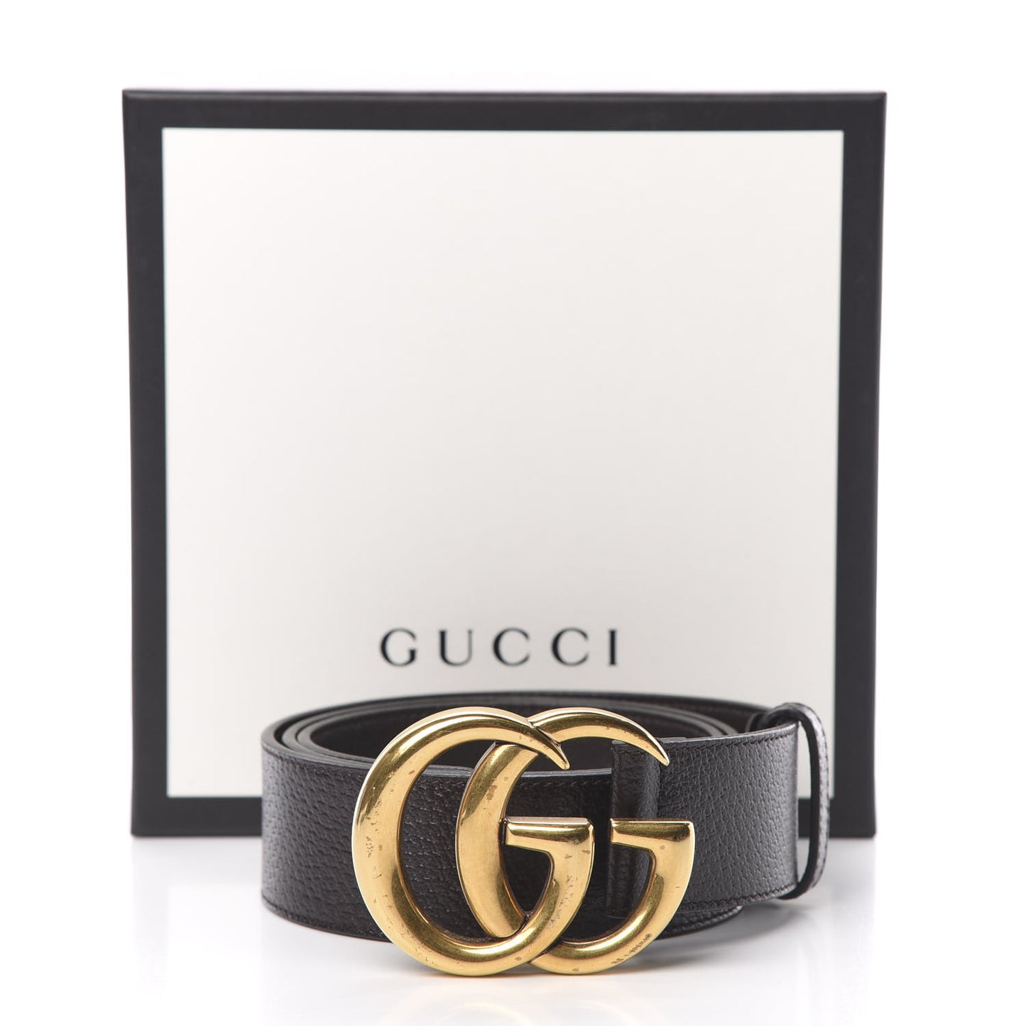 Textured Dollar Calfskin Double G 40mm Belt 90 36 Dark Cocoa