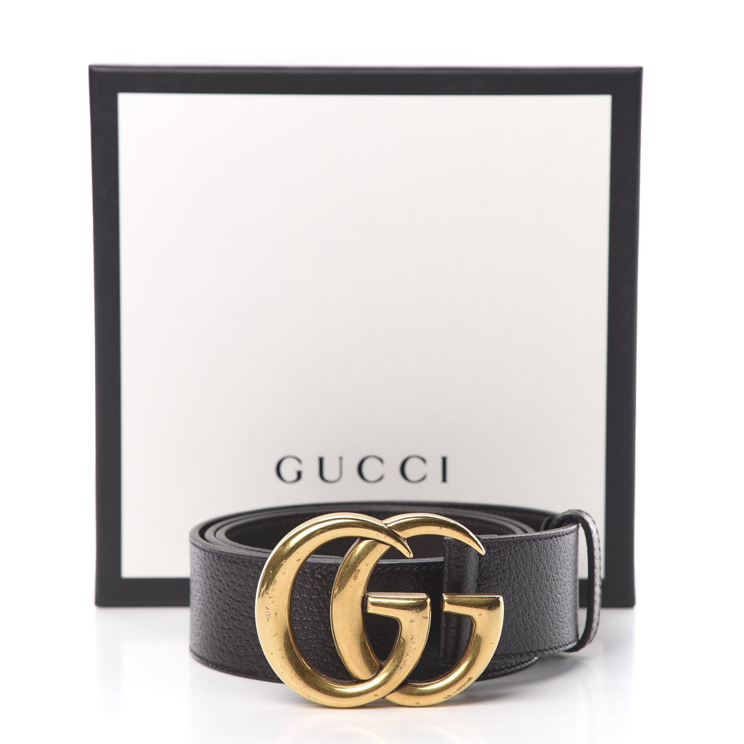 Gucci Textured Dollar Calfskin Double G 40mm Belt 90 36 Dark Cocoa 8 of 8