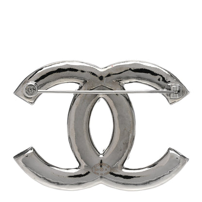 Chanel Pearl Crystal CC Brooch Ruthenium 3 of 5