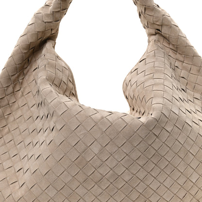 Bottega Veneta Suede Intrecciato Large Hop Ecru 8 of 10