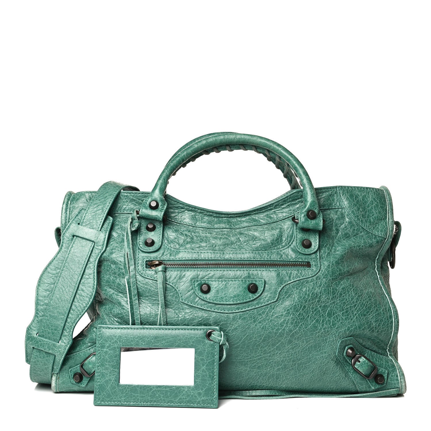 Balenciaga Agneau Classic Hardware City Vert Sauge 1 of 15