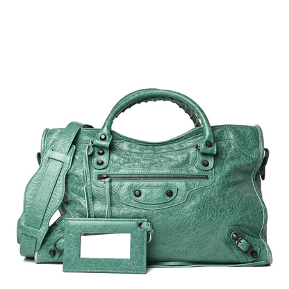 Balenciaga Agneau Classic Hardware City Vert Sauge 1 of 15
